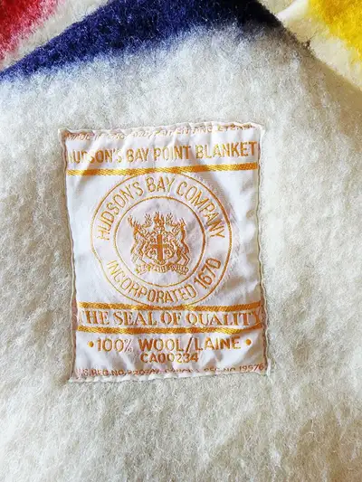 Authentic Vintage Hudson’s Bay 6-Point Blanket - Gold Label, View more