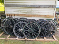 Wooden Wagon Wheels $100 EACH or 2 For $180