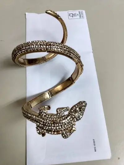 Alligator spiral bracelet, View more