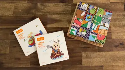 Melissa & Doug Puzzle Cubes and Tumama Kids Cards, View more