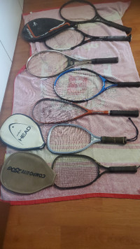 Racquetball and tennis racquets