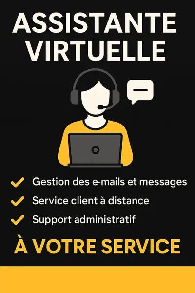 Assistante virtuelle à distance – E-mails, Instagram, service cl, View more