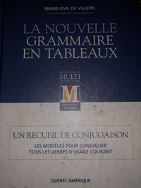 La nouvelle grammaire en tableaux et recueil de conjugaison