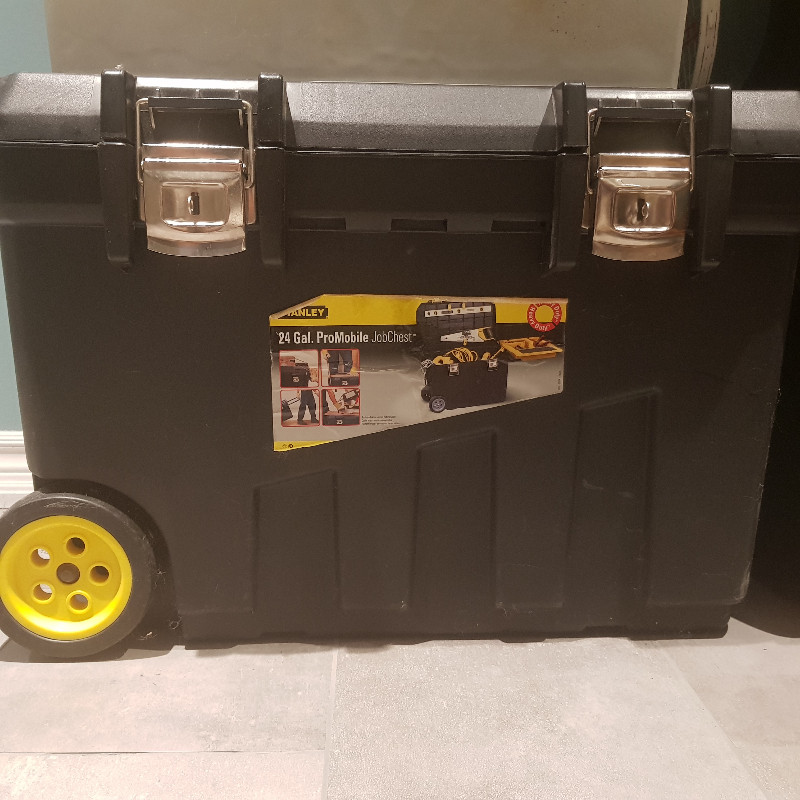 Used, 24 Gal. Stanley Jobsite Chest for sale  