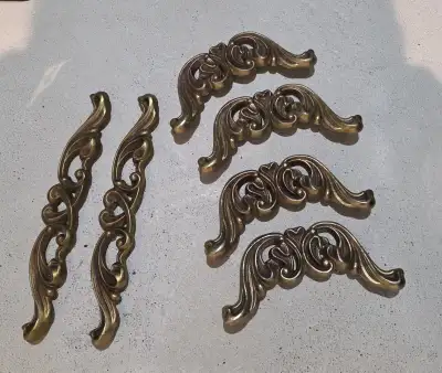 Vintage Brass Mirror Brackets, View more