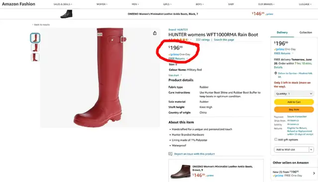 Womens HUNTER TALL RUBBER BOOTS in Women's - Shoes in Owen Sound - Image 6