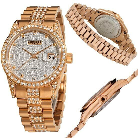 Akribos Diamond AK486RG Lady’s Wristwatch in Jewellery & Watches in Kingston - Image 2