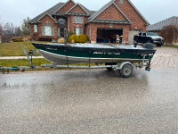 Misty River 17 Foot Aluminum Boat  with 30hp Honda