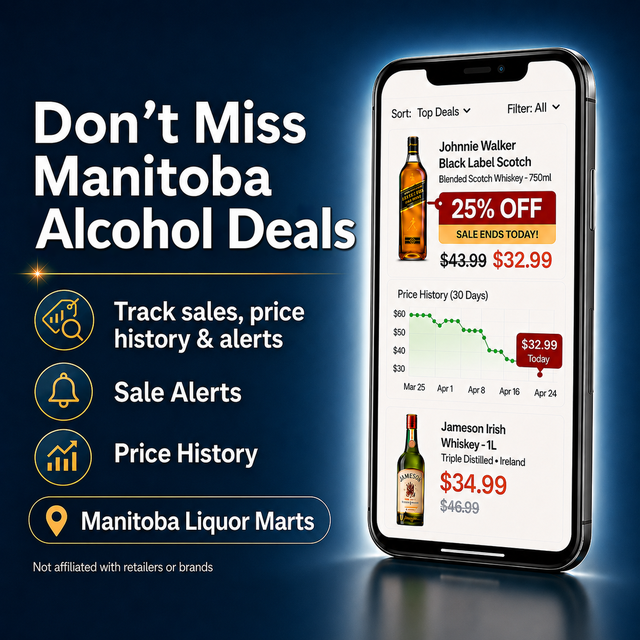 Manitoba! Find Alcohol Deals for FREE!