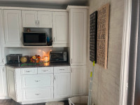 Used (Good Condition) Kitchen Cabinets, Stove & Samsung Fridge
