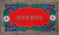 Quebec Hooked Rug or Wall Hanging