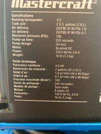 PORTABLE AIR COMPRESSOR- NEW