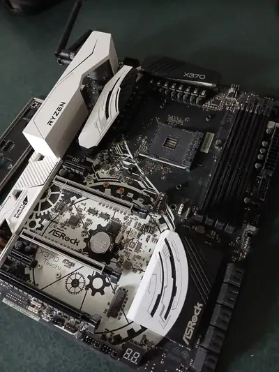 Excellent condition Asrock X370 Taichi motherboard. This is one of the best AMD AM4 motherboard ever...