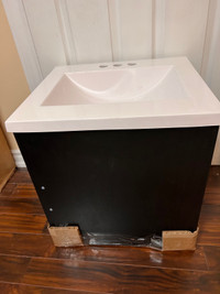 Wall mounted sink and vanity