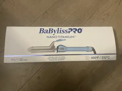 NEW! Babybliss PRO Nano Titanium Curling Iron, View more
