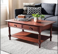 Beautiful Dark Cherry Coffee Table, CLEARANCE  55% OFF