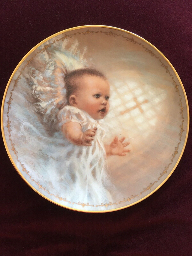 Vtg 1998 God’s Treasure  Collectors Plate  birthdays Christmas in Holiday, Event & Seasonal in London