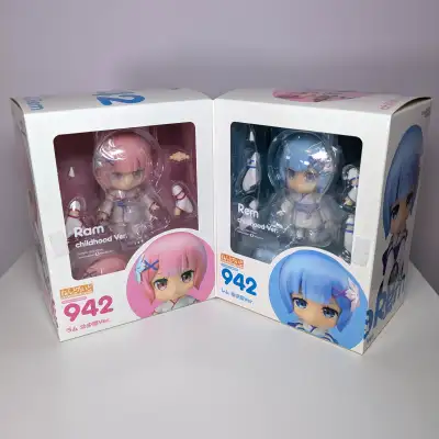 Re:Zero Ram Rem Childhood Nendoroid 942 Anime Figure Kadokawa, View more
