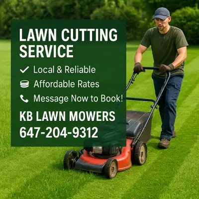 Tired of overgrown lawns? Let KB Lawn Mowers take care of it for you! ✅ Grass Cutting ✅ Weekly, Biwe...