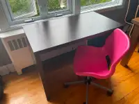 Bureau et chaise Ikea