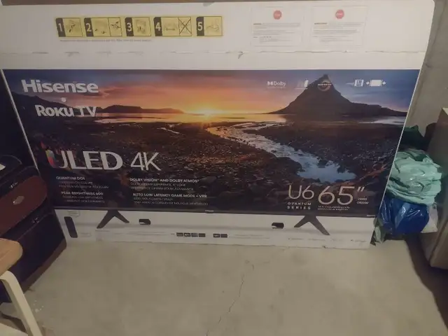 65" Hisense ULED 4k Tv (65u6gr) Still Under extended Warranty in TVs in Ottawa - Image 2