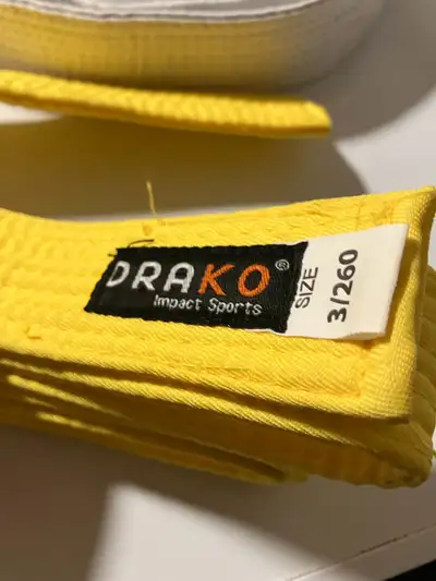 Karate Yellow Belt (Size 3/260), View more