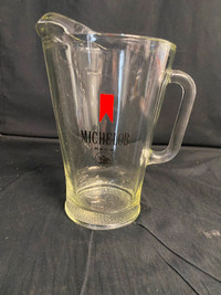 Glass Michelob Beer Pitcher