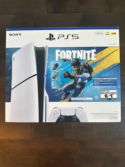 PS5 Fortnite Slim Disc 1TB Bundle, View more