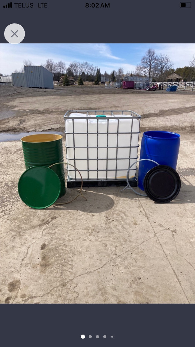 1000L FOOD GRADE Ibc totes, plastic and steel barrels  in Other Business & Industrial in Markham / York Region