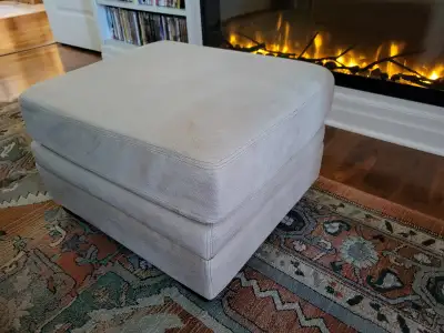 Reduced - Custom Nubuck Leather Ottomans, View more
