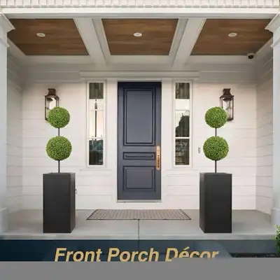 Metal Box Square Planter in Black, View more