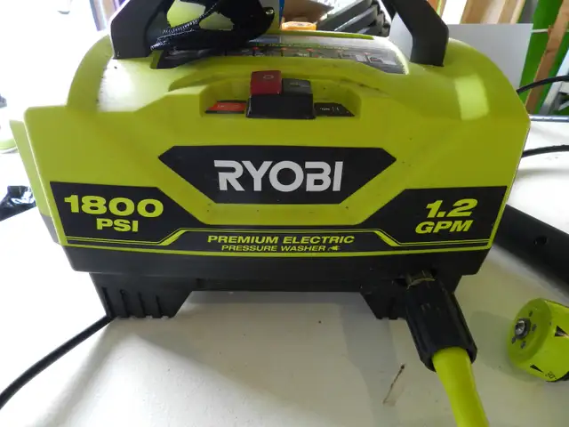 RYOBI 1800 PSI 1.2 GPM Cold Water Electric Pressure Washer + Sur in Other in Belleville - Image 3