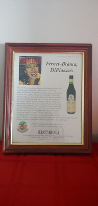 2003 FERNET-BRANCA AD, FRAMED!!!
