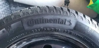 Selling a set of Continental Wintercontact Si winter tires. I bought them last year practically bran...