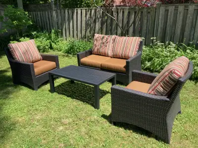 Sunbrella Outdoor Seating Set with Coffee Table, View more