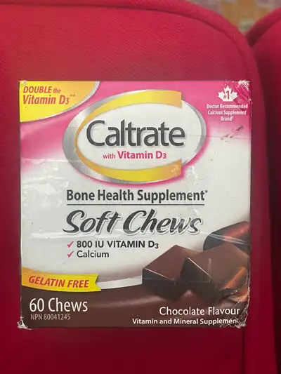 Caltrate Soft Chew bone health supplements, 60 chews, View more