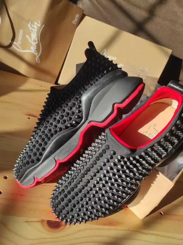 Black Spiked Slip-On Sneakers in Women's - Shoes in City of Toronto - Image 10