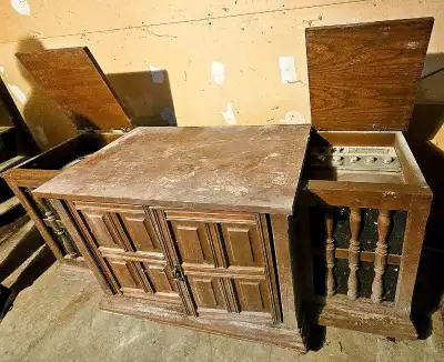Vintage Record Player Console, View more