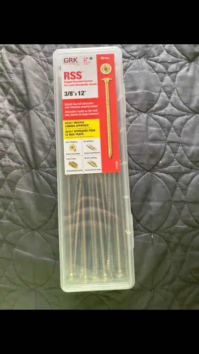 Brand NEW 12” GRK RSS Timberlock Screws , View more