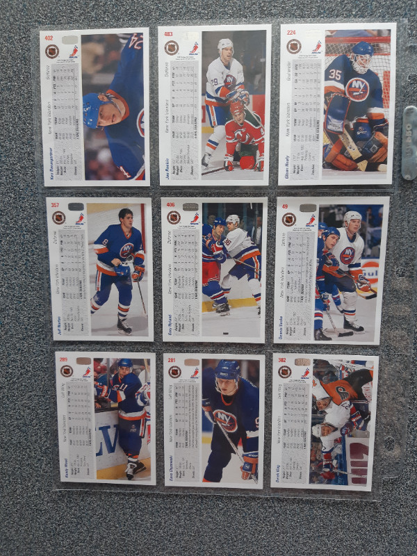 Carte de hockey Islanders de New York Upper Deck 1991-1992 dans Art et objets de collection  à Lévis - Image 3