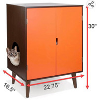 New! Penn-Plax Cat Walk Furniture: Contemporary Home Cat Litter 