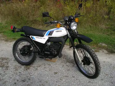 1981 Yamaha DT 175 Enduro, frame up restoration, new wheel bearings, brake shoes, dual sport tires,...