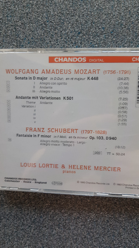 Cd musique Louis Lortie & Helene Mercier Chandos Music CD dans CD, DVD et Blu-ray  à Lévis - Image 4