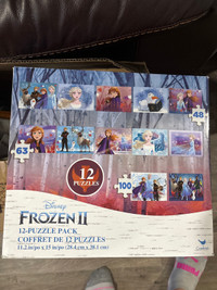 Frozen puzzles box of 12 48-100 piece