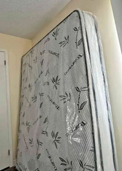 Never used twin/single mattress with box, View more