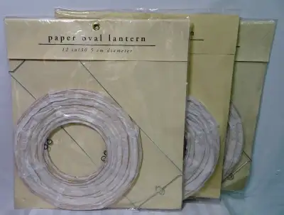 Paper lantern shades hanging lights - 3 set, View more