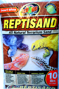 Zoo Med ReptiSand Terrarium Sand Desert White 10 lb, No Tax