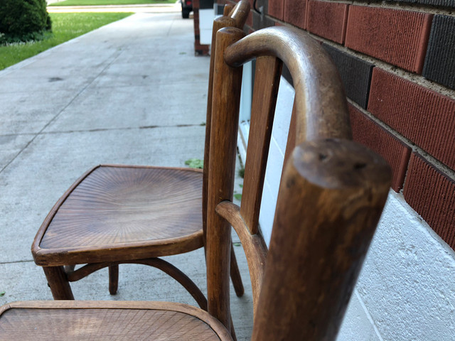 Antique Dining Chairs Post WW2 Hand made in Chairs & Recliners in Hamilton - Image 4