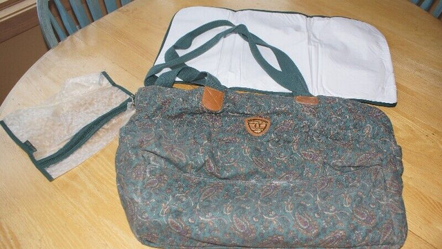 Paisley Green Diaper Bag in Bathing & Changing in Calgary