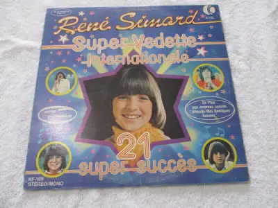 Disque vinyle de René Simard - Super vedette internationale - 21 super succès - René Simard Vinyl re...